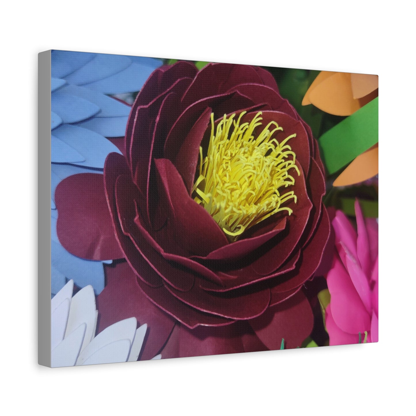Canvas Print - Natural Whimsy and Full Sized Blossoms, Freshness of Spring Indoors
