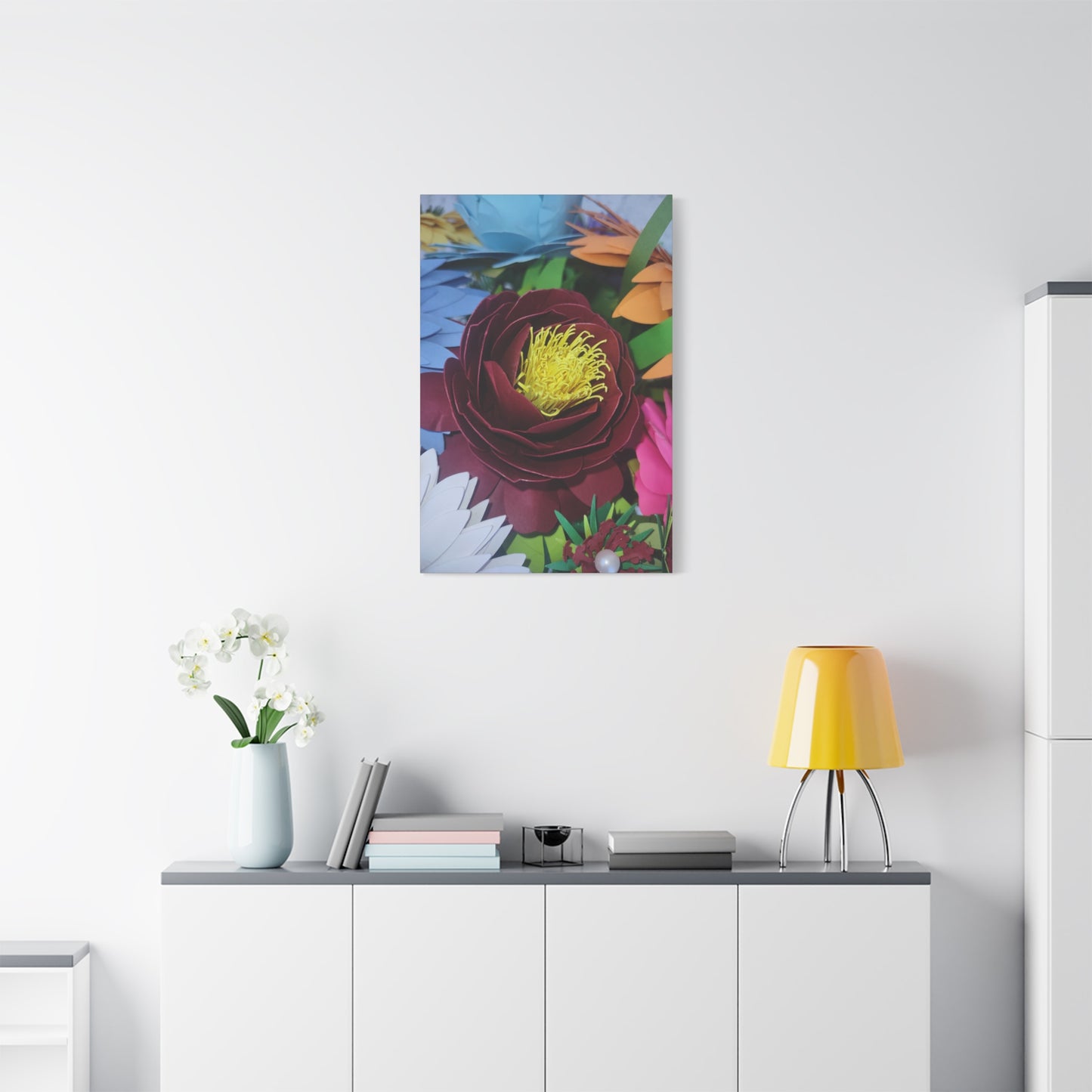 Canvas Wall Art Peonies' Dressed in Red