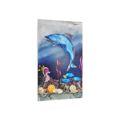 Underwater Shark Metal Art Sign – Founder's Badge #17