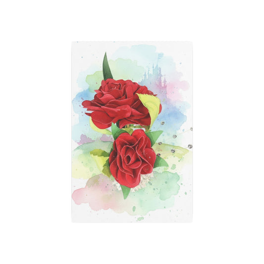 Metal Art Sign — Watercolor Red Roses Founder's Badge #16