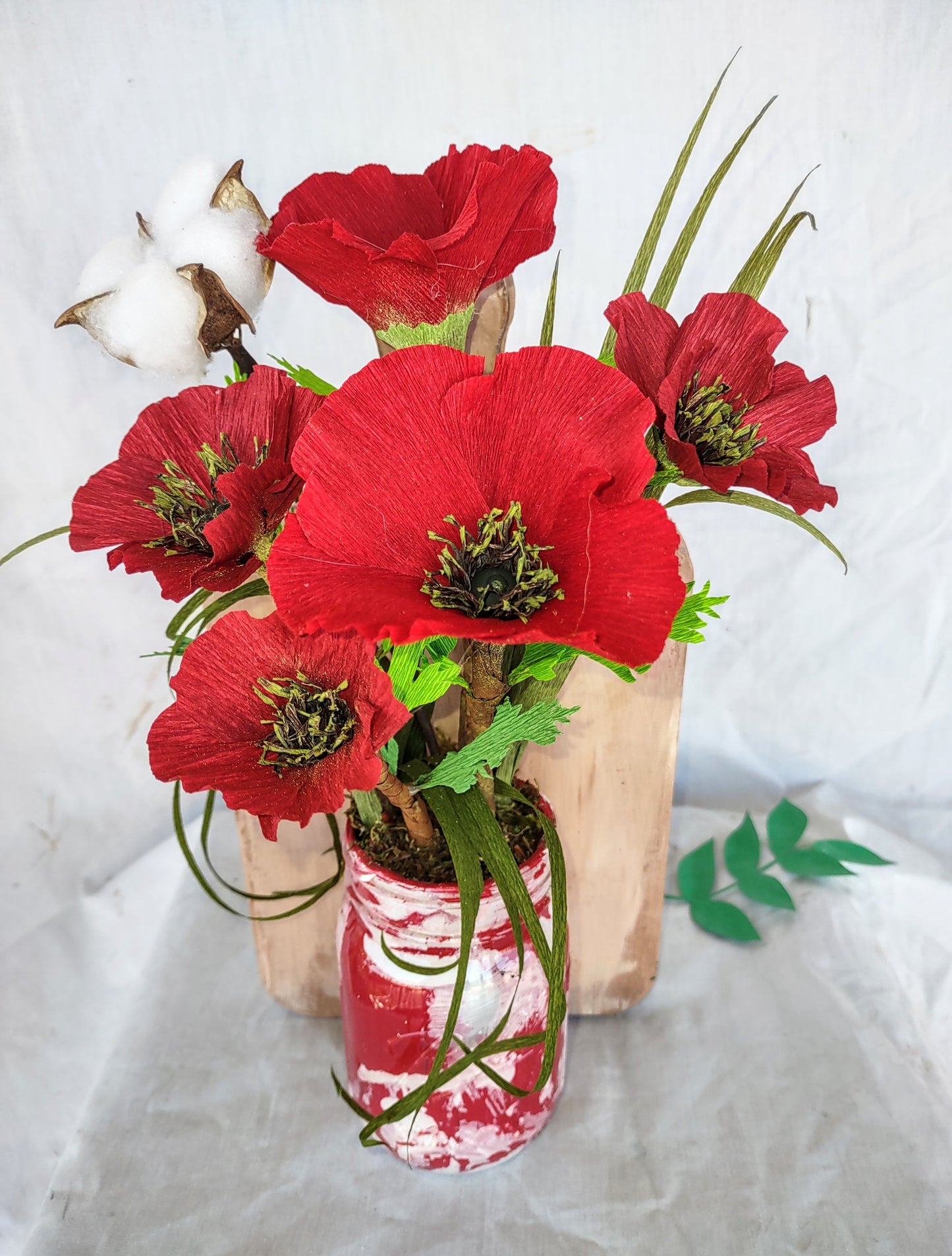 Cutting Board Poppies