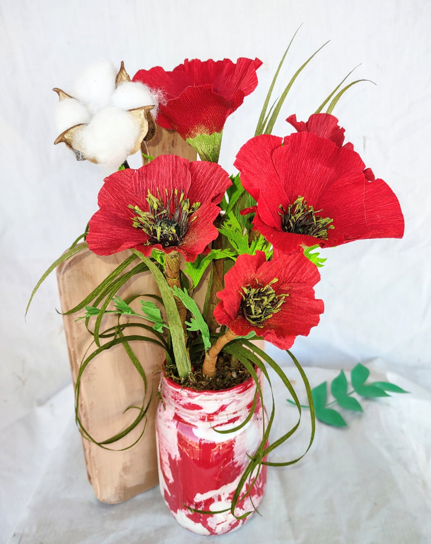 Cutting Board Poppies