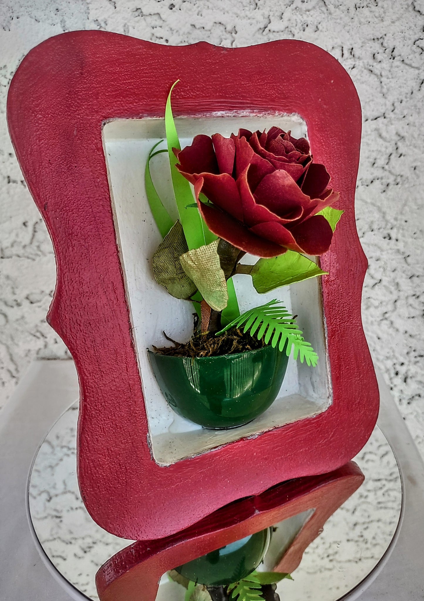 Custom Wood Shadow Box with a Ruby.