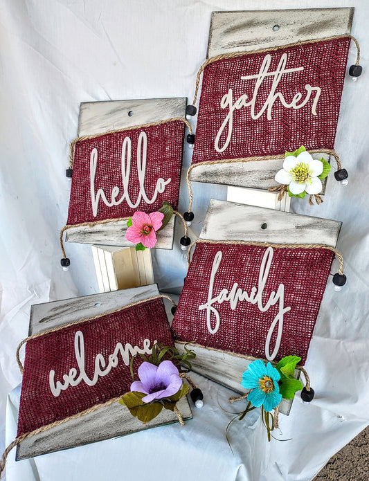 Set of Four Farmer's Market Popular Sayings