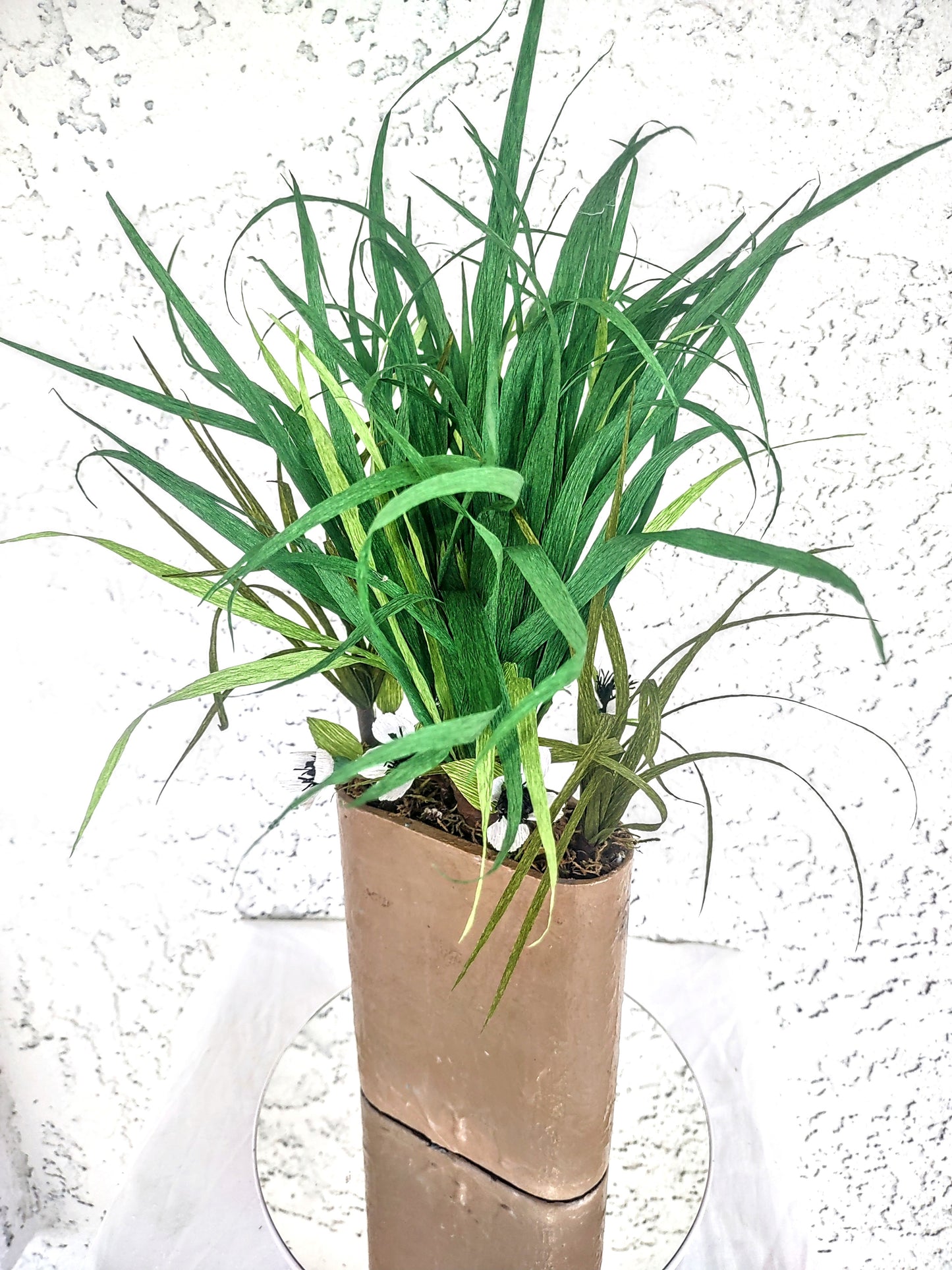 Spider plant w/Miniature white flowers