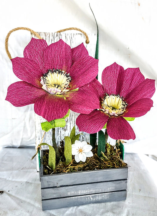 Hanging floral arrangement