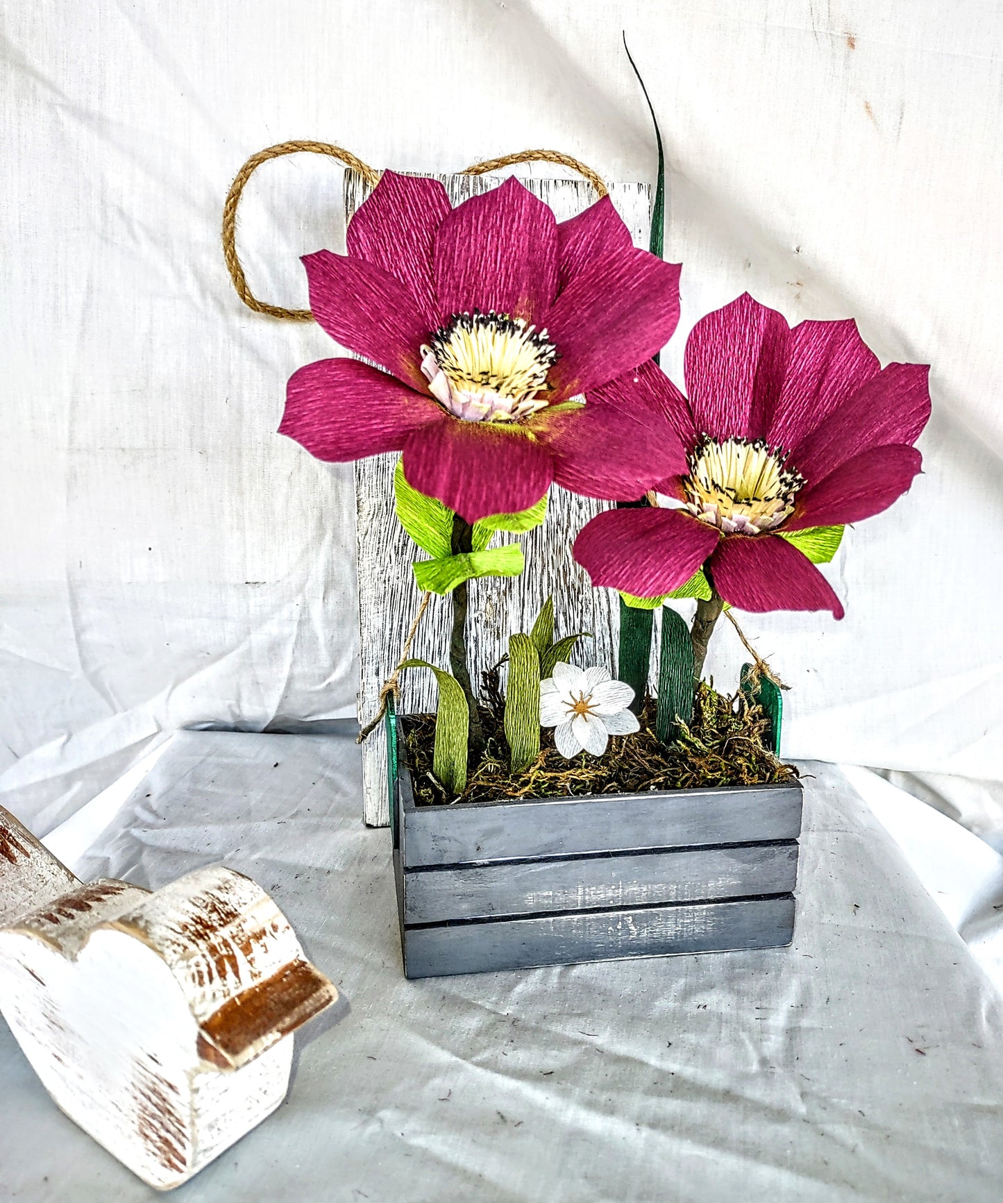 Hanging floral arrangement