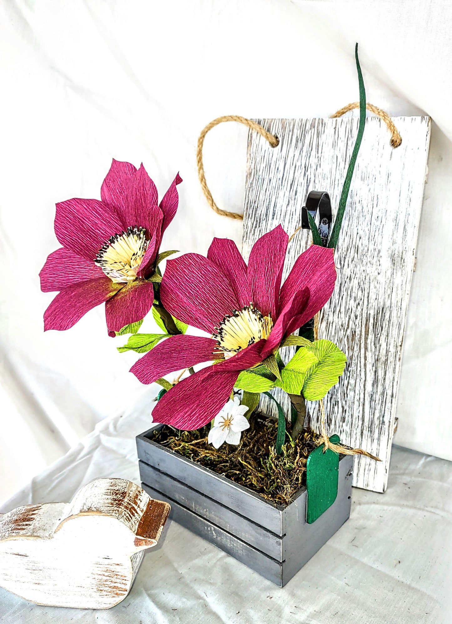 Hanging floral arrangement